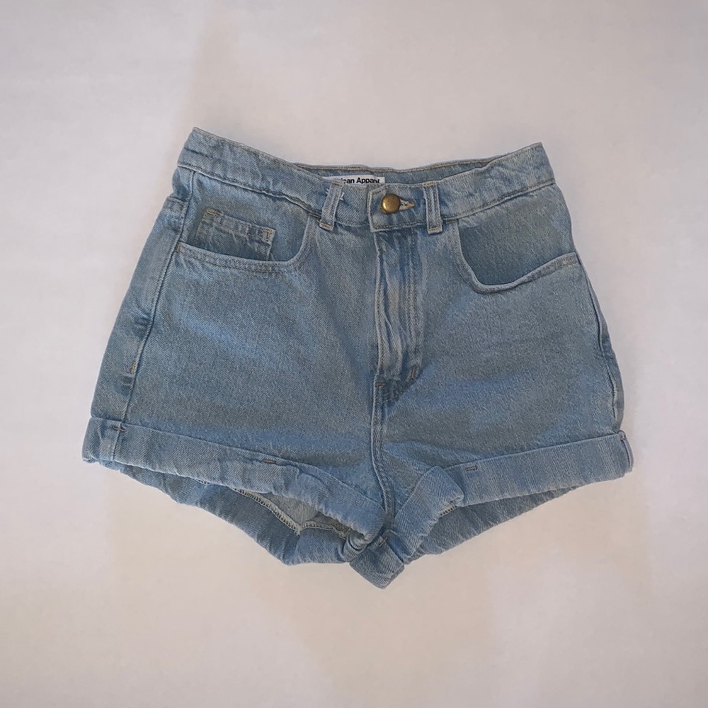 High waist denim shorts American Apparel